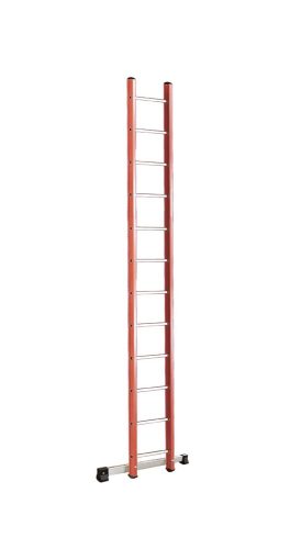  Üvegszálas szigetelt létra, egyrészes 1x14 fok, 4m magas, alsó kitámasztólábbal 