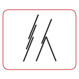   Üvegszálas szigetelt létra, kombinálható háromrészes 3x8 fok, 2,4m magas, csúszókerekekkel