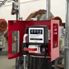   Önfelszívó dízel üzemanyag-átfejtő szivattyú 10–40 L/perc 155W, átfolyásmérővel és automata töltőpisztollyal