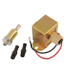   Üzemanyag szivattyú gázolaj benzin pumpa 12V 1,4A 0,3-0,5 bar Csatlakozó: 2X 5/16" 8 mm szűrővel