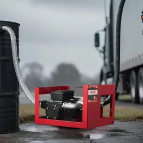   Elektromos dízel üzemanyag-átfejtő szivattyú 60 L/perc 230V, átfolyásmérővel és automata töltőpisztollyal