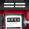 Elektromos dízel üzemanyag-átfejtő szivattyú 60 L/perc 230V, átfolyásmérővel és automata töltőpisztollyal