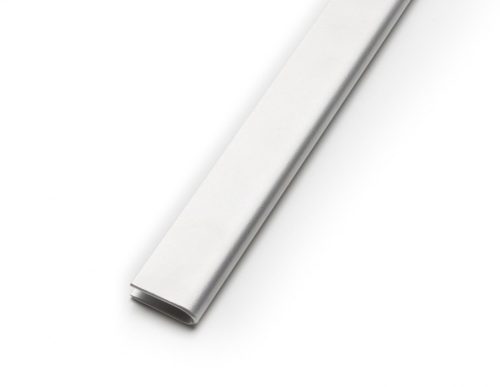 Lemez szegő U profil 30x8 mm perforált lemez keret 5 mm vastag lemezhez rozsdamentes acél 2500 mm szál saválló inox