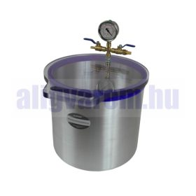   Vákuumkamra és vákuumszivattyú 230V 370W 170 liter/perc 0,00005 Bar + 20 literes vákuumtartály