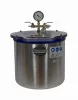 Vákuumkamra és vákuumszivattyú 230V 370W 170 liter/perc 0,00005 Bar + 20 literes vákuumtartály