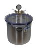 Vákuumkamra és vákuumszivattyú 230V 370W 170 liter/perc 0,00005 Bar + 20 literes vákuumtartály