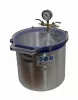 Vákuumkamra és vákuumszivattyú 230V 370W 170 liter/perc 0,00005 Bar + 20 literes vákuumtartály