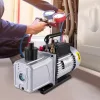 Vákuumpumpa 340 l/perc egyfokozatú vákuumszivattyú, 1 LE, 5 Pa – klíma- és hűtéstechnikához