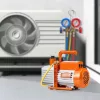 Vákuumpumpa 6 CFM kétfokozatú vákuumszivattyú, 370 W, 0,2 Pa – R134a, R22 és R410a
