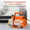 Vákuumpumpa 4 CFM egyfokozatú vákuumszivattyú 150W, 5 Pa – R134a, R22 és R410a