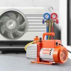   Vákuumpumpa 9 CFM kétfokozatú vákuumszivattyú 750W, 0,2 Pa – R134a, R22 és R410a