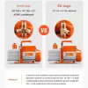 Vákuumpumpa 9 CFM kétfokozatú vákuumszivattyú 750W, 0,2 Pa – R134a, R22 és R410a