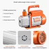 Vákuumpumpa 4,5 CFM vákuumszivattyú PRO manométer készlettel R134a, R22, R410A, R404 és R407C