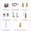 Vákuumpumpa 4,5 CFM vákuumszivattyú PRO manométer készlettel R134a, R22, R410A, R404 és R407C