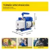220V Vákuumszivattyú 85 l/perc egyfokozatú vákuumszivattyú 1/4 LE, 5 Pa hűtéstechnikai vákuumszivattyú