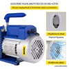 255 l/perc kétfokozatú vákuumszivattyú 1 LE, 0,3 Pa, 220V vákuumberendezésekhez