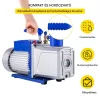 220V Vákuumszivattyú 10 CFM kétfokozatú vákuumszivattyú 1 LE, 0,3 Pa