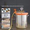 Rozsdamentes vákuumkamra edzett üvegfedéllel 11,4 literes Ø230 × 270 mm