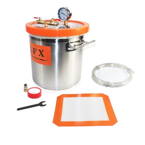 Vákuumtartály, vákuumkamra 12 literes rozsdamentes inox vákuumtartó edény