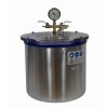 Vákuumtartály, vákuumkamra 20 literes alumínium, polikarbonát tetővel