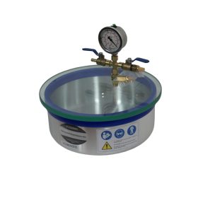   Vákuumtartály, vákuumkamra 4,8 literes alumínium üveg fedéllel