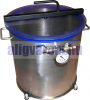 Vákuumtartály, vákuumkamra 50 literes rozsdamentes acéltartály polikarbonát fedő