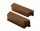 OX Priamy teraszszegély 2 db Végzáró elem Barna RAL8028
