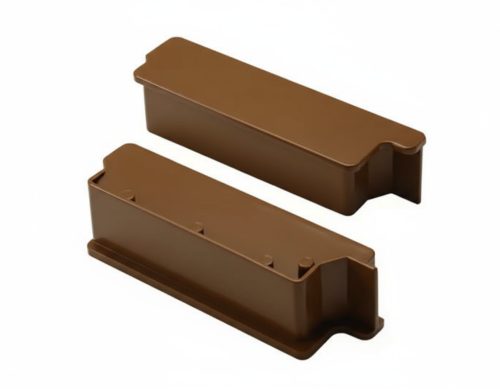 OX Priamy teraszszegély 2 db Végzáró elem Barna RAL8028