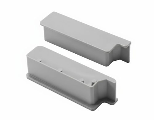 OX Priamy teraszszegély 2 db Végzáró elem Szürke RAL7035 natúr alu színhez is