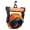Kompakt asztali akkumulátoros ventilátor 138 CFM légszállítással – 4 sebességfokozat, 20 000 mAh akku, LED világítás, 360° forgatás, kültéri-beltéri használatra