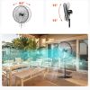 Ipari állóventilátor 670 mm lapátátmérővel – 6800 CFM légszállítás, 3 sebességfokozat, 85°-os oszcilláció, 131–193 cm között állítható magasság, robusztus szénacél kivitel