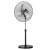 Nagy teljesítményű állóventilátor 570 mm-es lapátátmérővel – 3 sebességfokozat, 5400 CFM légáramlás, 90°-os oszcilláció, 110–138 cm állítható magasság, halk működés