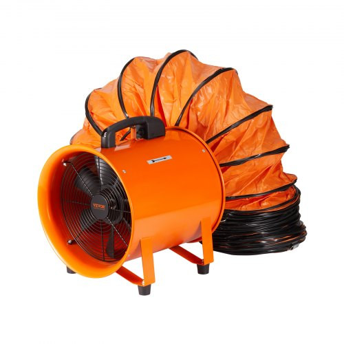 Kompakt ipari axiálventilátor 1020 CFM légszállítással – 145 W AC motor, 2900 ford./perc, 8 m légcsatornával, IP44 védelem, túlmelegedés elleni biztonság