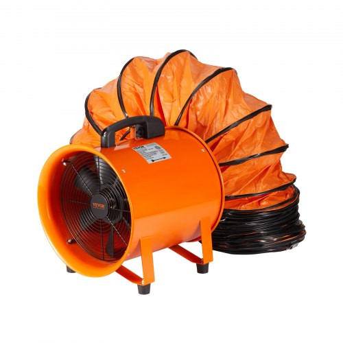Ipari axiálventilátor 2574 CFM légszállítással – 365 W AC motor, 2810 ford./perc, 5 m légcsatornával, IP44 védelem, ETL minősítés