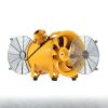  Ipari építési axiálventilátor 2500 CFM légszállítással – 500 W AC motor, 2850 ford./perc, IP44 védelem, ATEX tanúsítvány, 3 m kábel, 75 dB zajszint