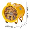 Építőipari ventilátor 300 W AC motor Építőipari ventilátor 2850 rpm Építőipari ventilátor Fúvó 916 L/s (1942 CFM) Axiális ventilátor 3 m tápkábel Axiális ventilátor 66 dB zajszint Ipari ventilátor IP44