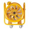 Ipari építkezési ventilátor 4240 CFM légszállítással – 1100 W AC motor, 2850 ford./perc, IP44 védettség, 5 m kábellel, 79 dB zajszint, robusztus acélházas kivitel