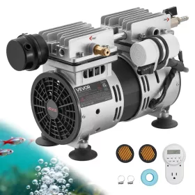   Tólevegőztető kompresszor 550W időkapcsolóval, tavak oxigénellátásához halastó levegőztető