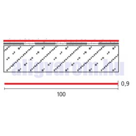   OX hajlaterősítő szalag vízszigetelő öntapadó 20m Butil kaucsuk anyag Celtec Schlüter Ditra Mapeguard lemezhez