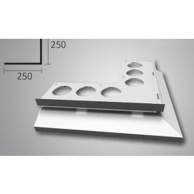   OX Drip vízvető külső sarokprofil Világosszürke színben derékszögű sarokelem RAL 7035