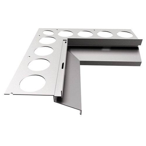 OX Drip Plus terasz szegély Belső sarok Világosszürke sarokprofil RAL 7035