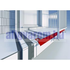 Drip Plus vízvető külső sarokprofil Barna derékszögű sarokelem balkonszegély