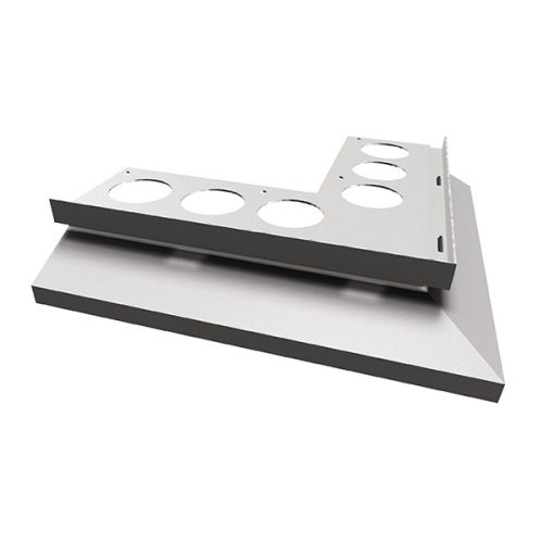 OX Drip Plus terasz szegély Külső sarok Világosszürke sarokprofil RAL 7035