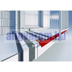   OX Drip Plus toldóprofil Világosszürke vízvető terasz szegély toldóelem RAL 7035