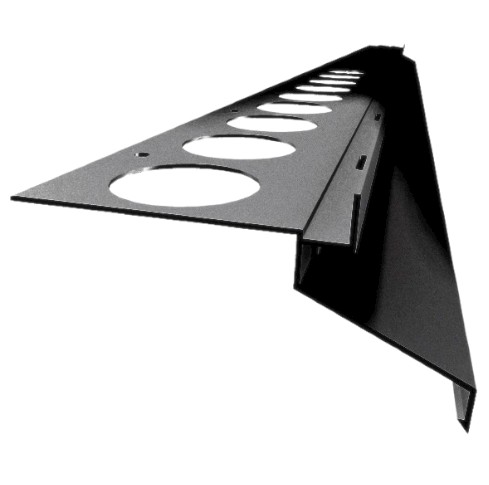 OX Drip széles vízvető profil antracit 40 mm túlnyúlás 2500 mm teraszprofil  RAL7016