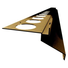   OX Drip széles terasz szegély Barna 40 mm túlnyúlás erkély vízvető profil 2500 mm RAL8028