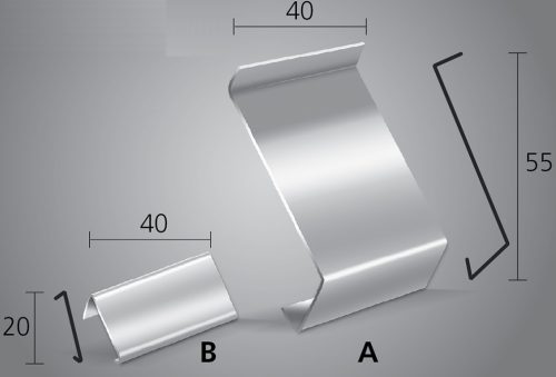 OX Drip toldóprofil Barna vízvető profil terasz profilhoz RAL8028
