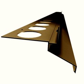 OX Drip Plus széles vízvető Barna profil erkély balkon terasz 40 mm túlnyúlás vastag lapokhoz 2,5 m