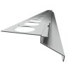 OX Drip Plus terasz szegély kőlapokhoz Világosszürke 40 mm túlnyúlás erkély vízvető profil 2500 mm RAL 7035