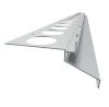 OX Drip széles terasz szegély Világosszürke 40 mm túlnyúlás erkély vízvető profil 2500 mm RAL 7035
